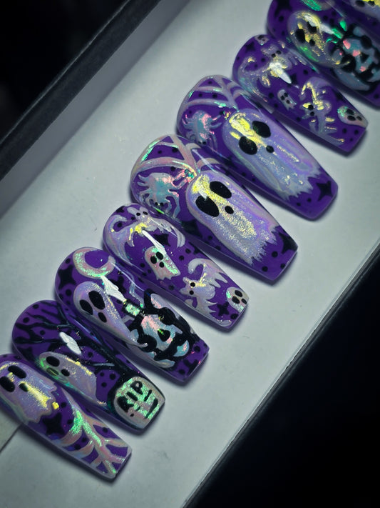 Afterlife Afterglow (Glow in the Dark) Press on Nail set