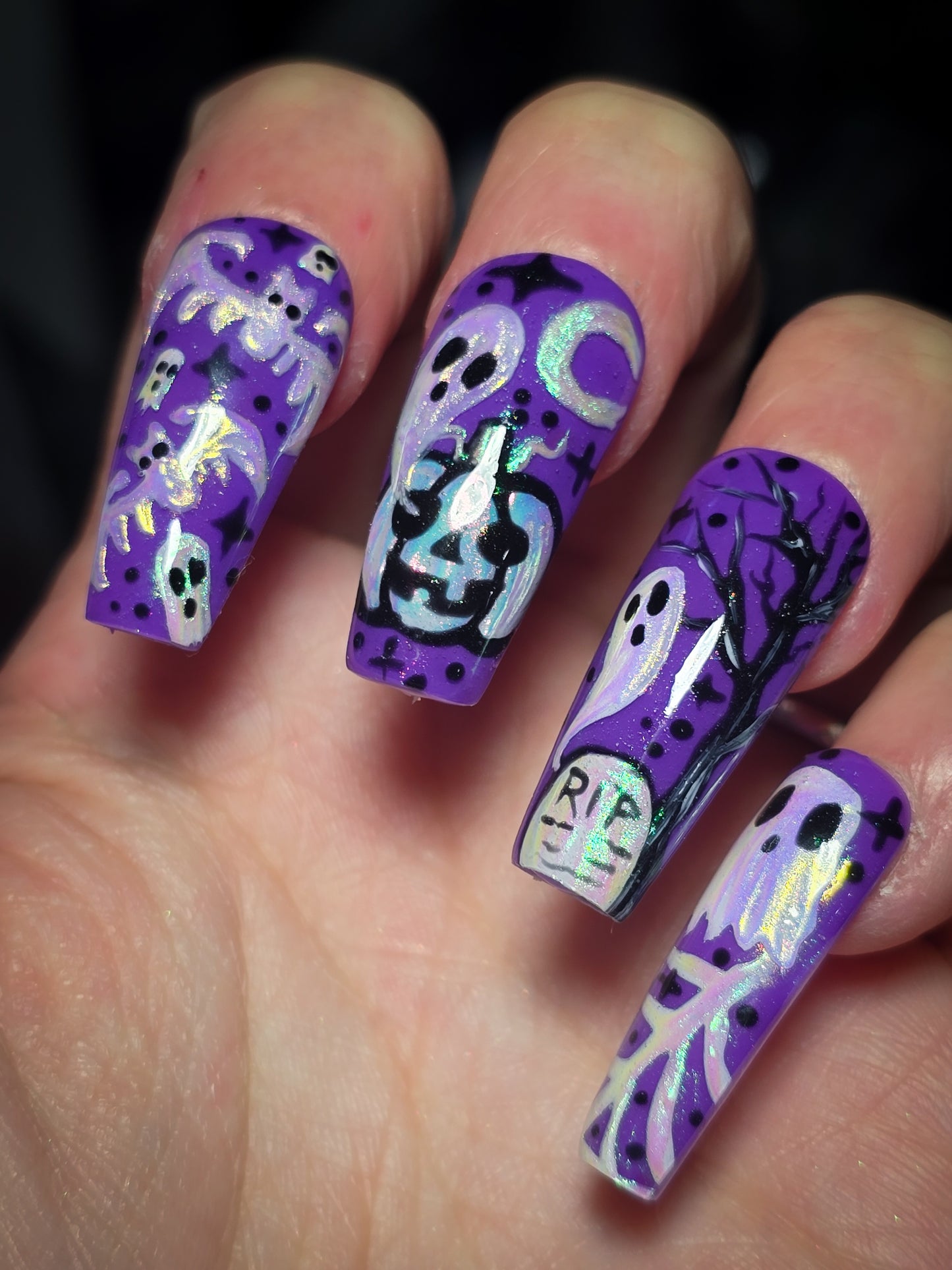 Afterlife Afterglow (Glow in the Dark) Press on Nail set
