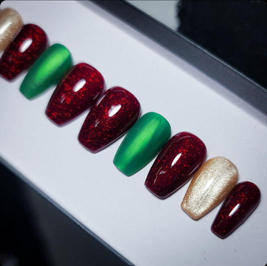 Holiday Season Press on Nail Set