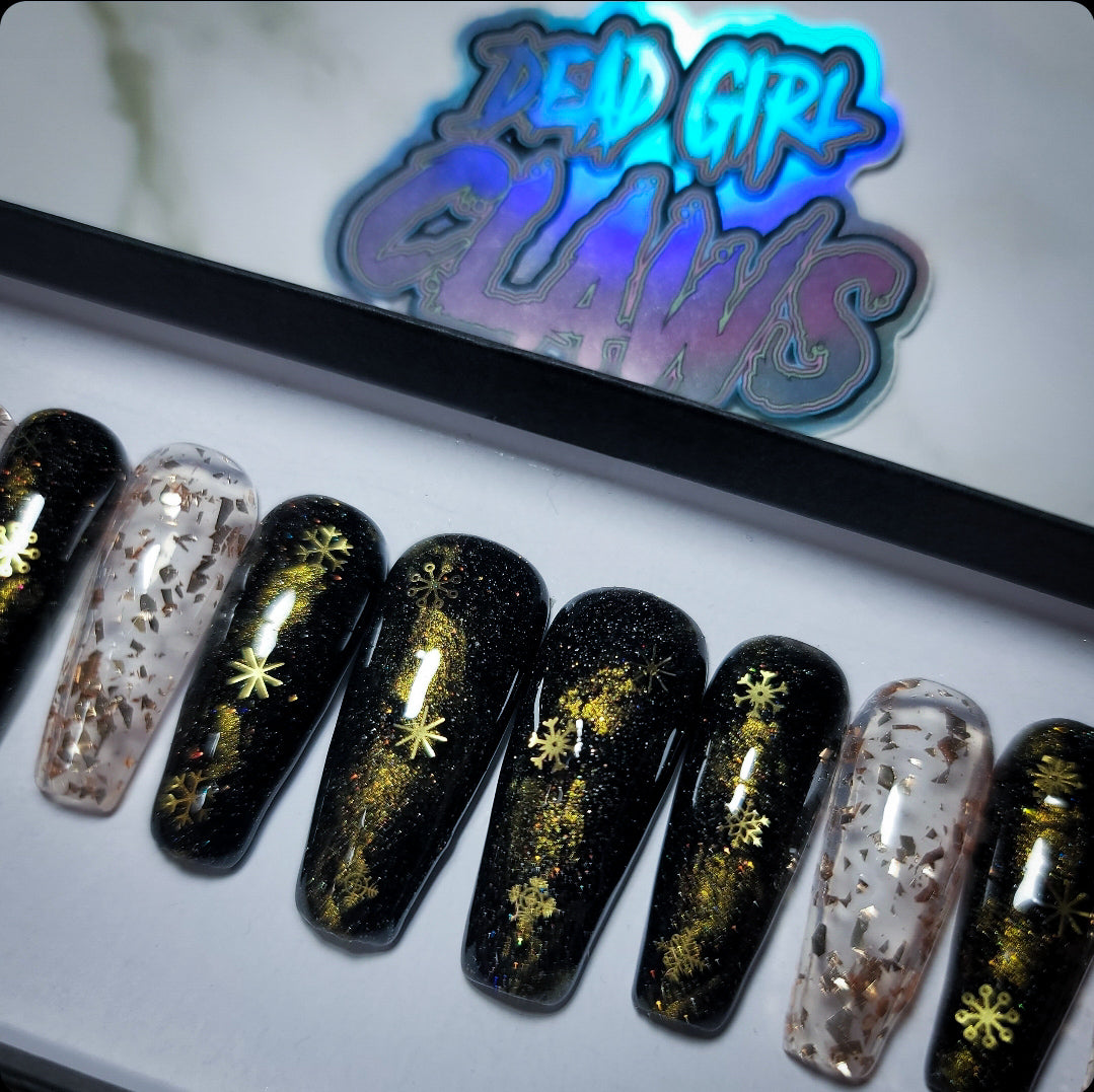 Yule Press on Nail Set