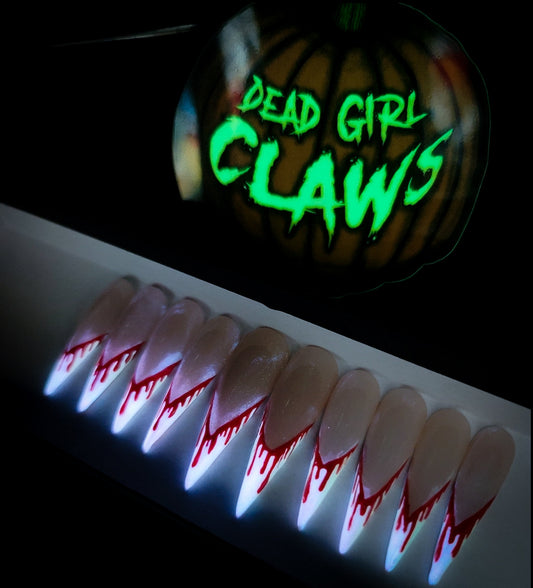 Slasher Press on Nail Set (Glow in the Dark)
