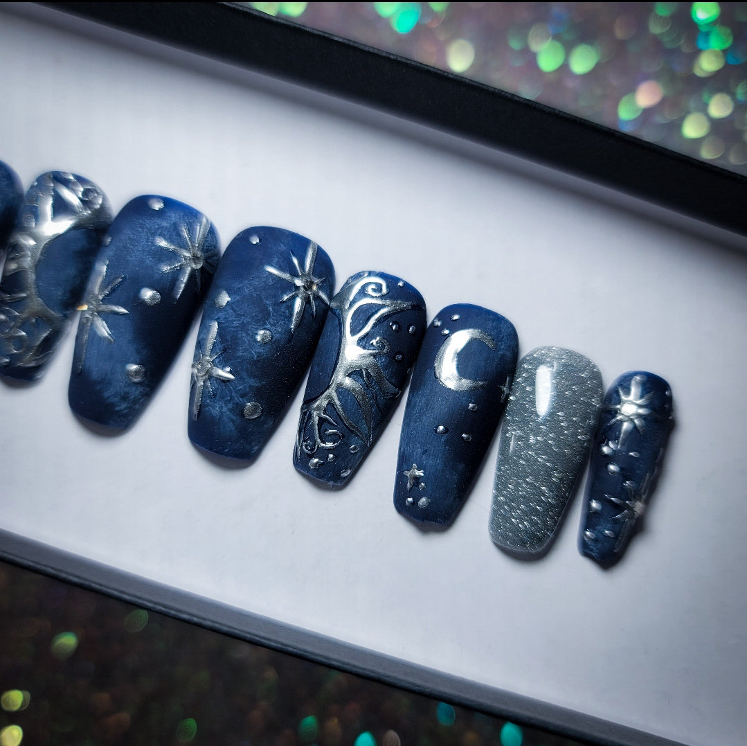 Aura Press on Nail Set