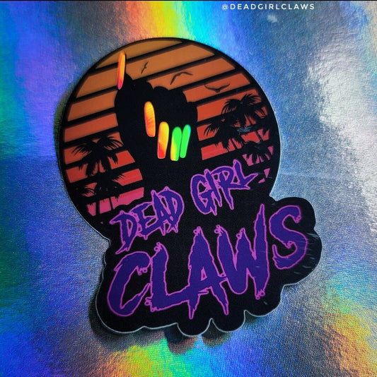 Dead Girl Claws Summer Sticker
