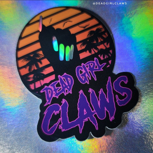 Dead Girl Claws Summer Sticker